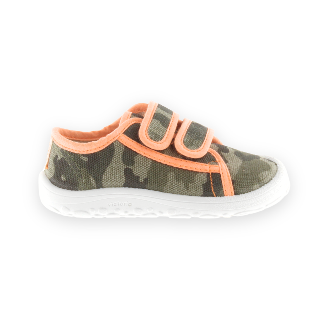 Bosco Canvas Velcro Camouflage Barefoot Sneakers - Victoria
