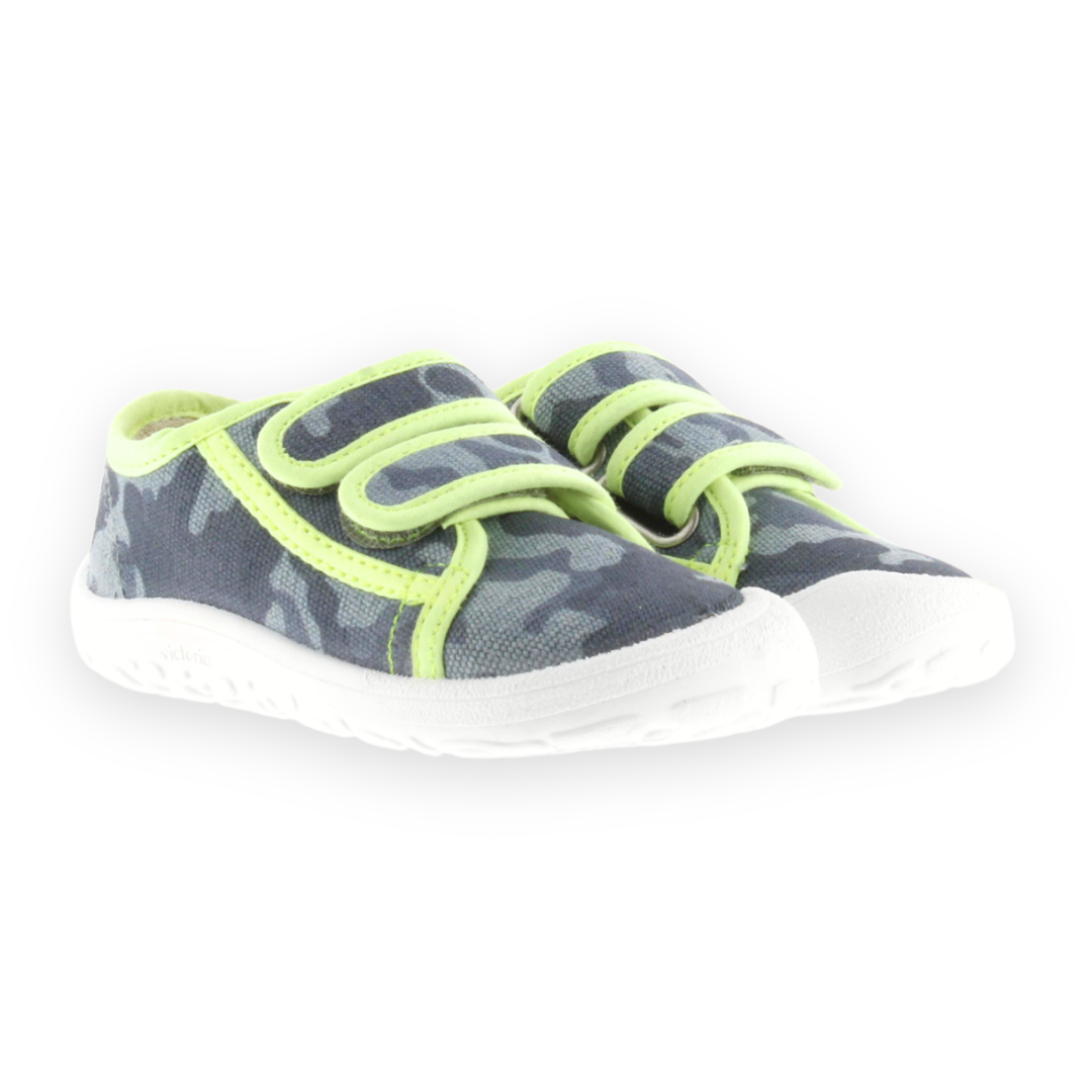 Bosco Canvas Velcro Camouflage Barefoot Sneakers - Victoria