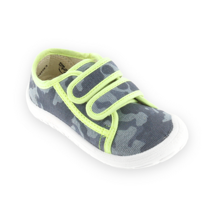 Bosco Canvas Velcro Camouflage Barefoot Sneakers - Victoria