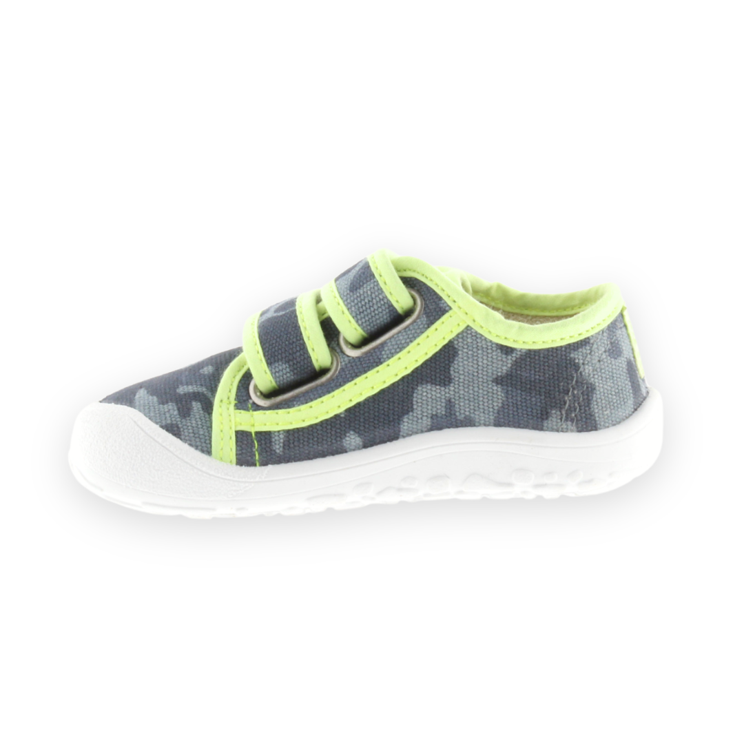 Bosco Canvas Velcro Camouflage Barefoot Sneakers - Victoria