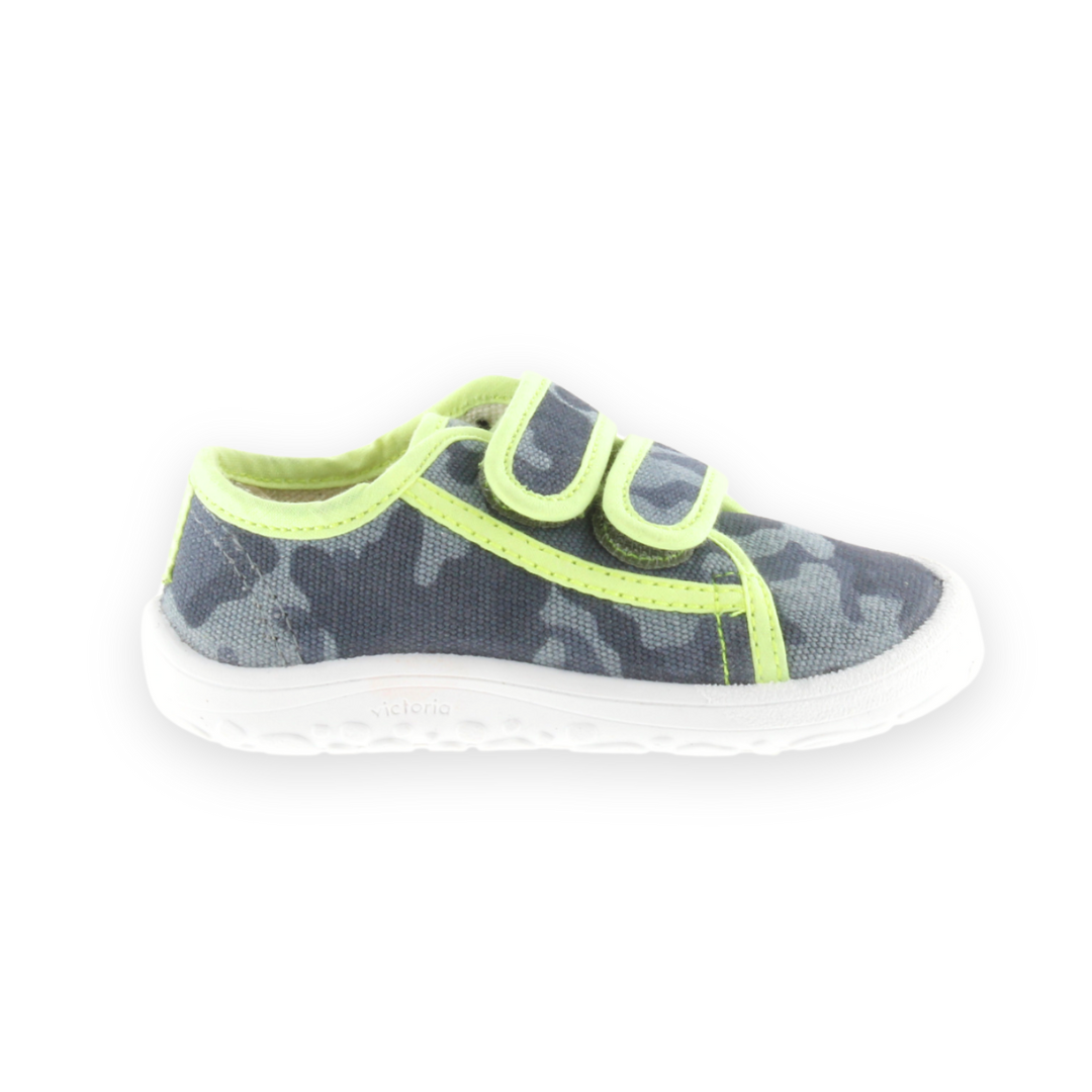 Bosco Canvas Velcro Camouflage Barefoot Sneakers - Victoria