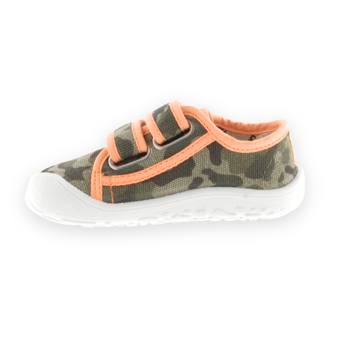 Bosco Canvas Velcro Camouflage Barefoot Sneakers - Victoria