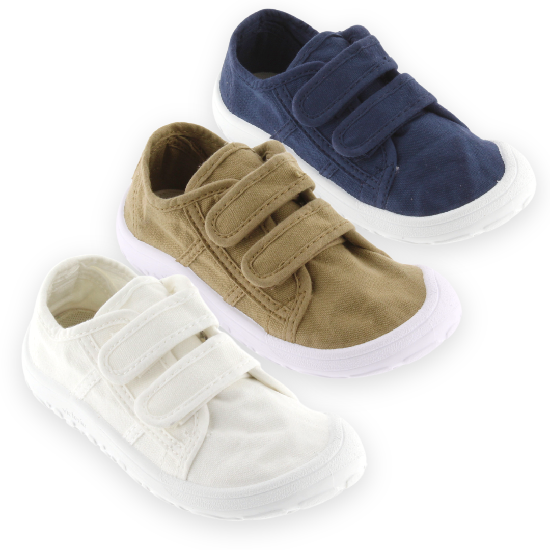 Bosco Canvas Velcro Barefoot Sneakers by Victoria