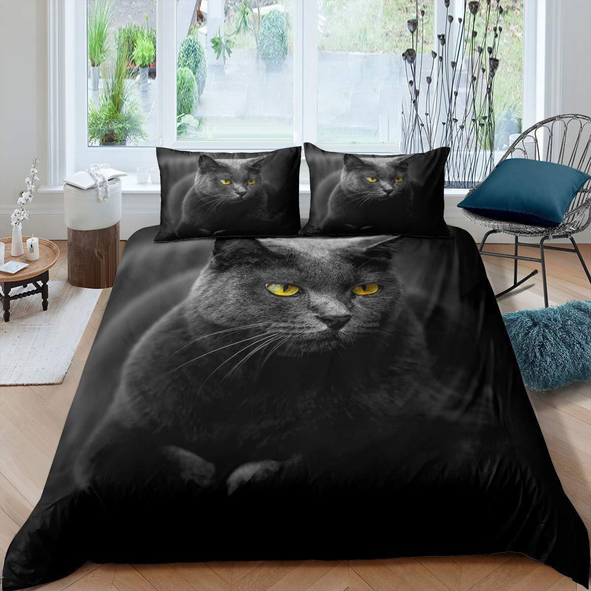 Pet Cat Pattern Down Quilt Cover