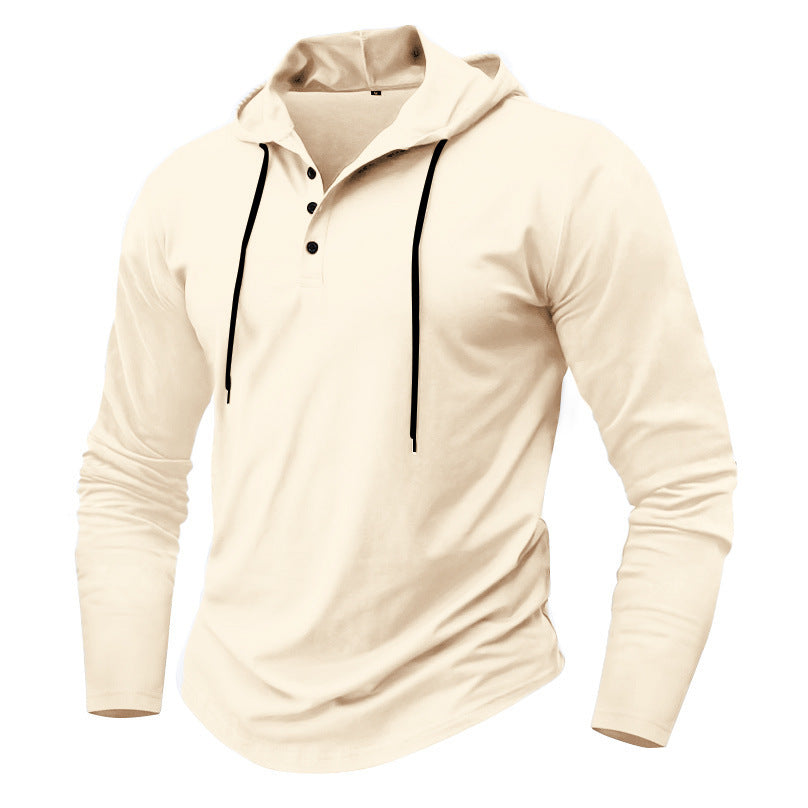 Sports Fitness Hooded Long Sleeve Men's Top