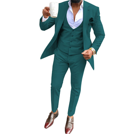 Men's three-piece casual business suit