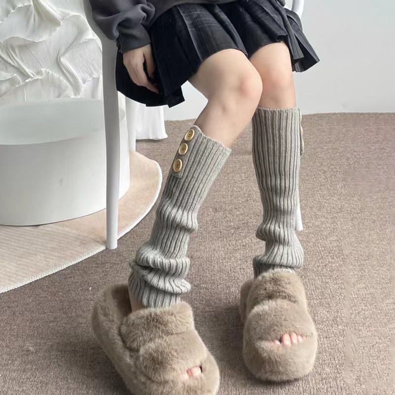Women's Mid-calf Japanese Thickened Knitting Foot Sock