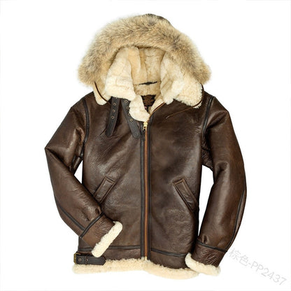 Men's Fur Integrated Padded Jacket New Coat