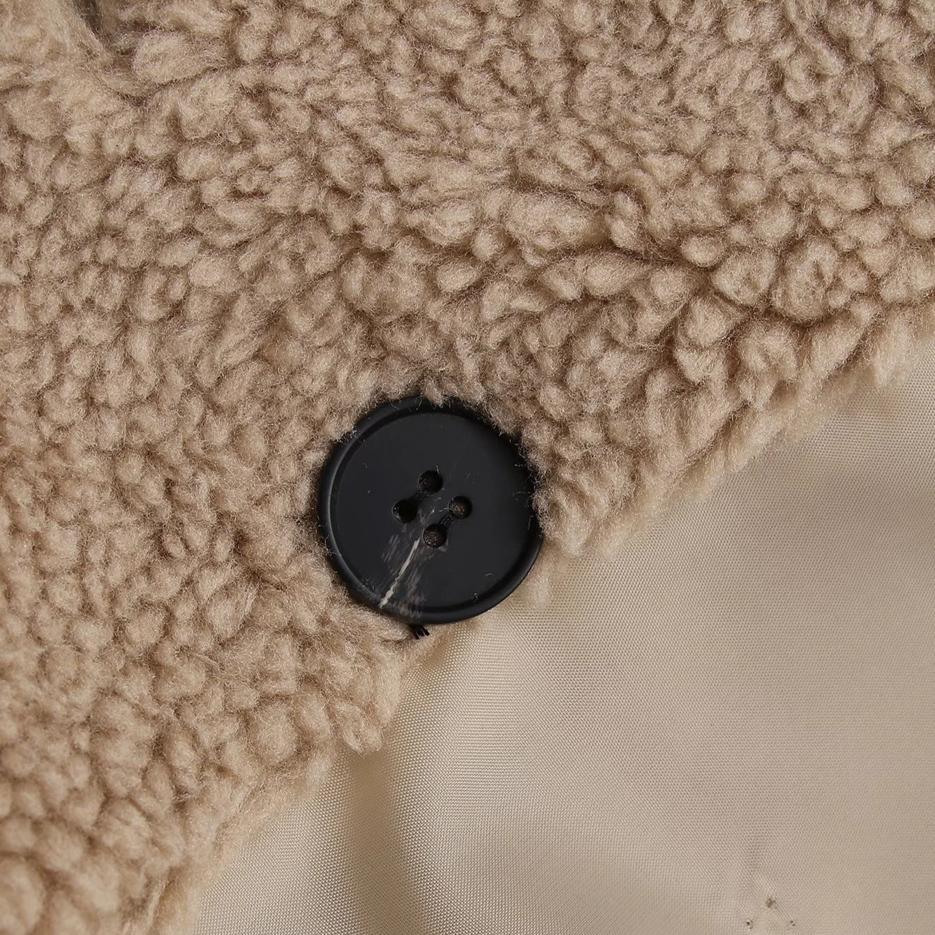 Women's Lamb Wool Fur Profile Long Fur Coat