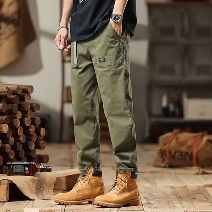 Men's Autumn Straight High Waist Overalls