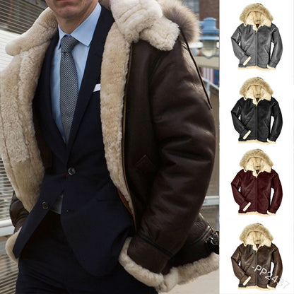 Men's Fur Integrated Padded Jacket New Coat