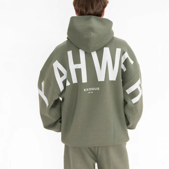 Loose Fashion Men And Women Letter Printing