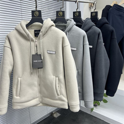 Polar Fleece Winter Men's Fleece-lined Thickened Jacket