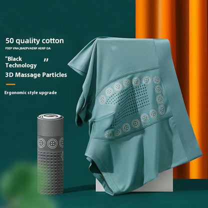 Breathable Bottom Skin-friendly Men's Massage Particles Underwear