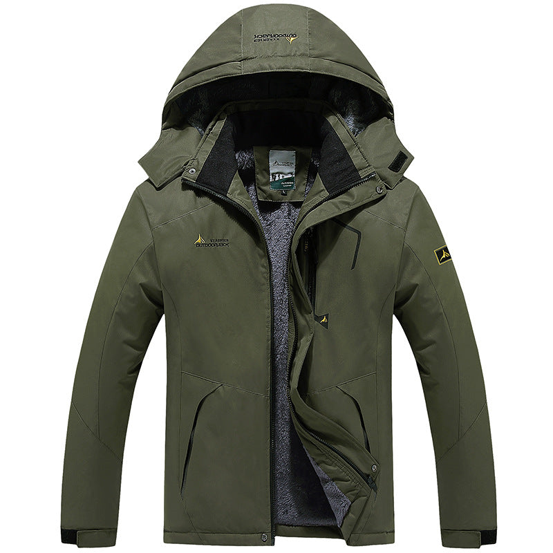 Mountaineering Clothing Couple Warm Cold-proof Cotton-padded Coat Plus Size