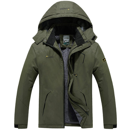 Mountaineering Clothing Couple Warm Cold-proof Cotton-padded Coat Plus Size