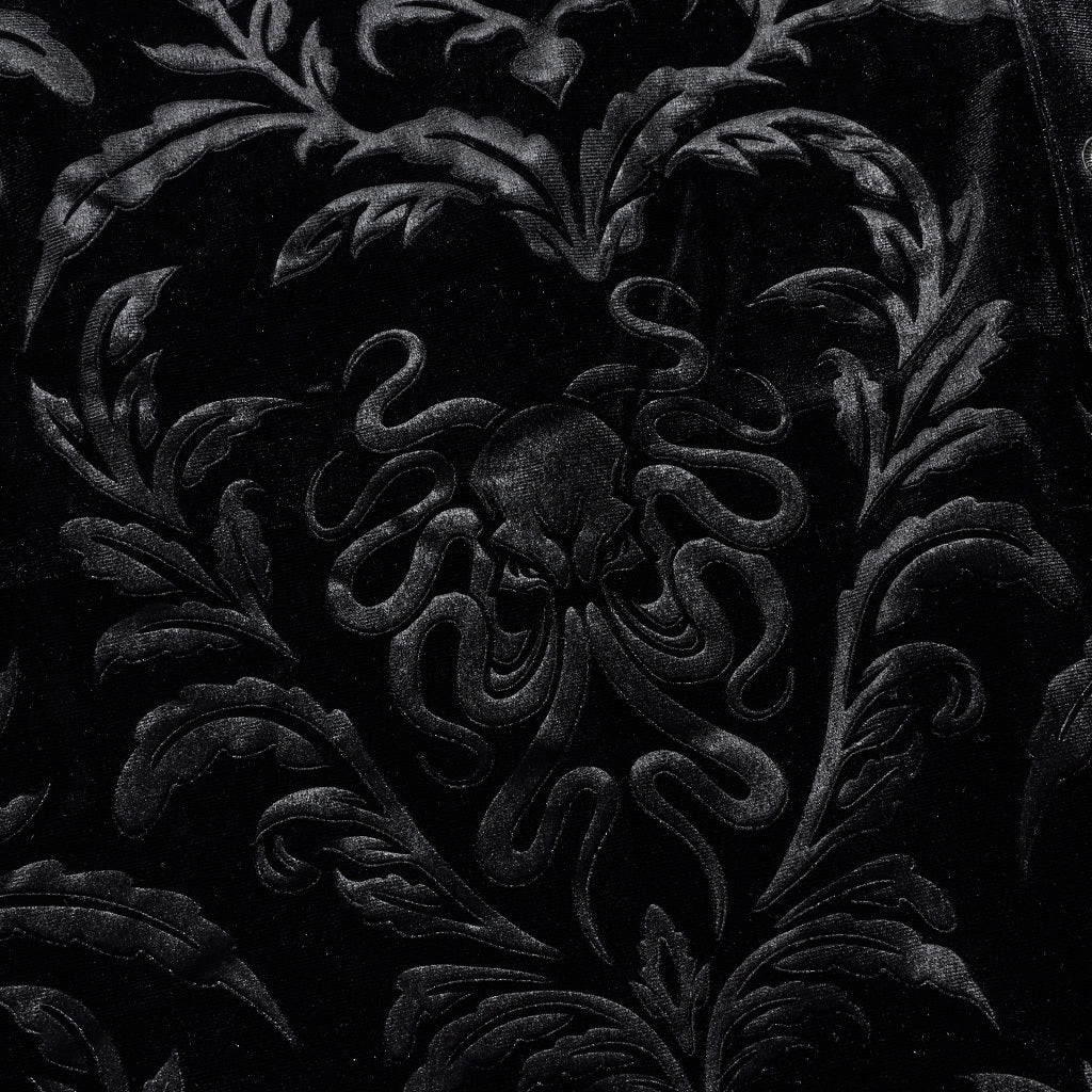 Men's Gothic Court College Style Velvet Shirt