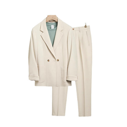 Japanese Style Draped Casual Suit for Men, Loose Fit