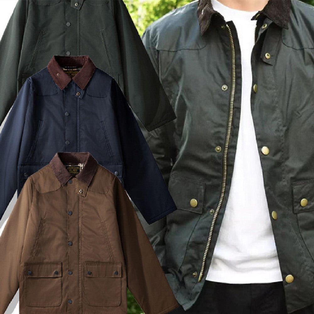 Oil Wax Jacket Quilted Trench Coat