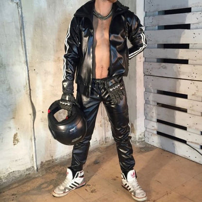 Hooded Fashion Sports Set Men