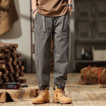 Men's Autumn Straight High Waist Overalls