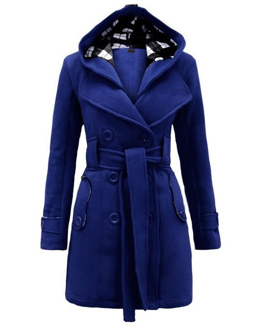 New Women's Long-Sleeved Oversized Wool Coat