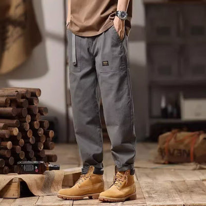 Men's Autumn Straight High Waist Overalls
