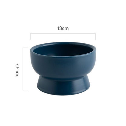 Ceramic Pet Bowl Blackproof Chin Eater