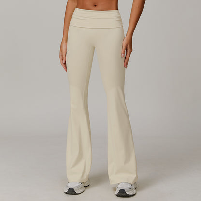 Women's Casual Folding High Waist Yoga Pants