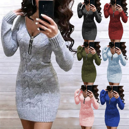 Women's European and American Knitwear Dress