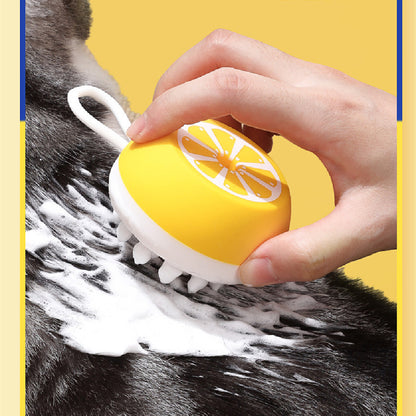 Pet Dog Cat Bath Brush 2 in 1 Pet SPA Massage Comb Soft Silicone Pet Shower Hair Grooming Cmob Dog Cleaning Tool Pets Supplies