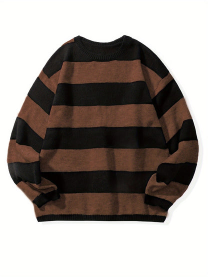 High-quality retro wool sweater, Knitwear Loose American
