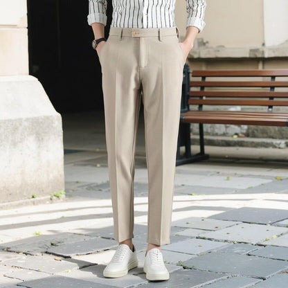 Men's Casual Korean Ankle Suit Pants