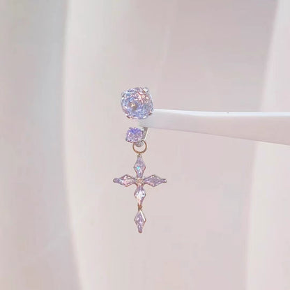 Ear Bone Stud Horseshoe Ring Earrings