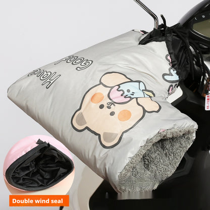 Winter Electric Motorcycle Handle Thickened Waterproof