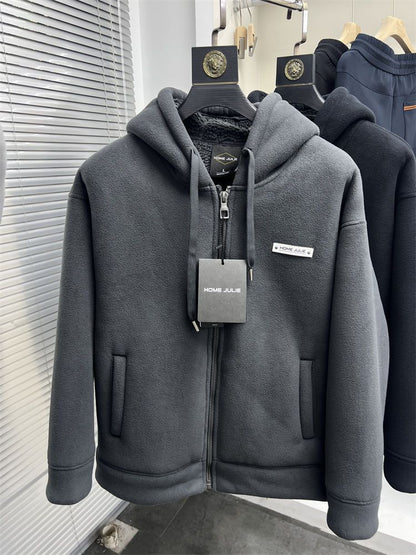 Polar Fleece Winter Men's Fleece-lined Thickened Jacket