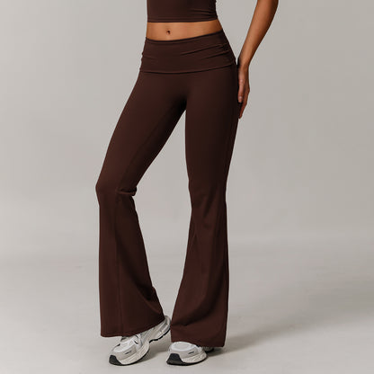 Women's Casual Folding High Waist Yoga Pants