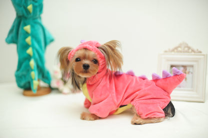 Funny Pet Dog Halloween Dinosaur Transformation Costume