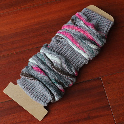 Women's Soft Fashion Colorblock Wool Coarse Knitted Socks