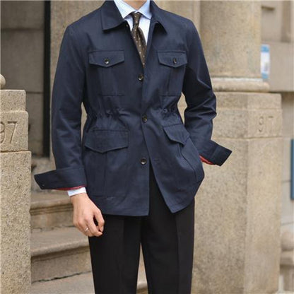 Casual Workwear Pu Handsome Lapel Retro Easy Matching Coat Jacket