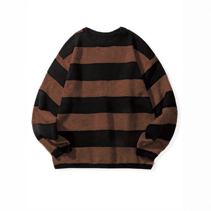 High-quality retro wool sweater, Knitwear Loose American
