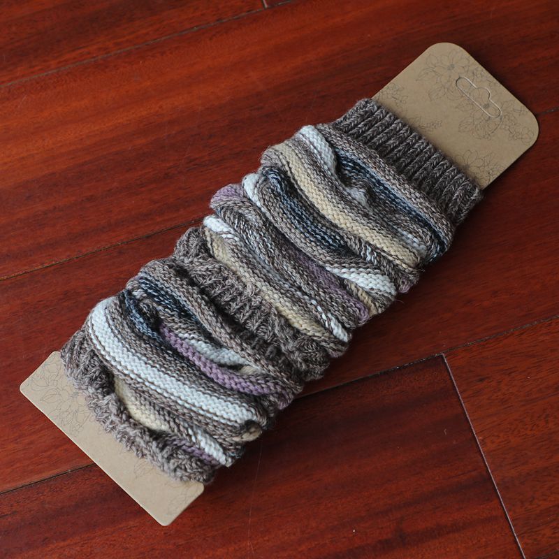 Women's Soft Fashion Colorblock Wool Coarse Knitted Socks