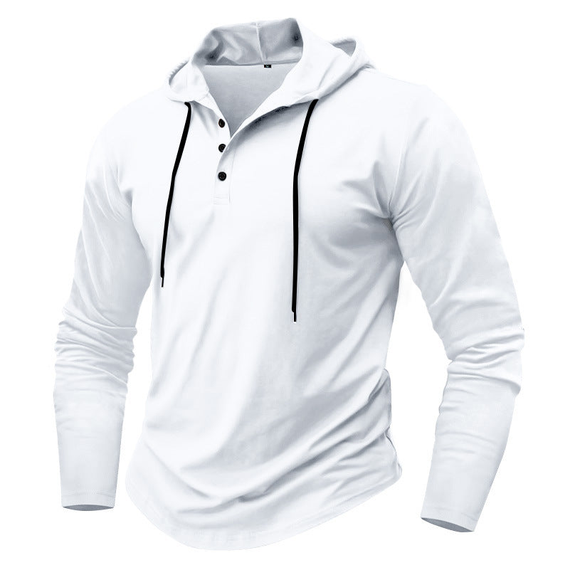Sports Fitness Hooded Long Sleeve Men's Top