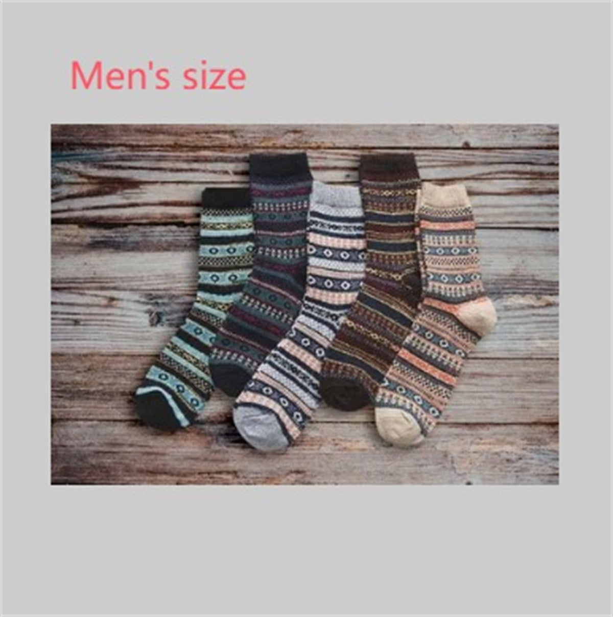 Winter Thick Warm Stripe Woolen Socks Casual Sock Business Socks