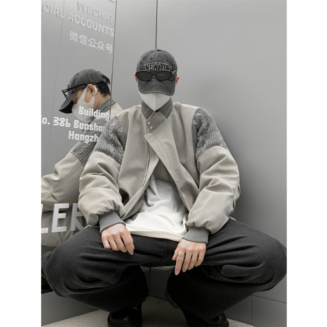 American Pilot Jacket Boys Retro Loose Baseball Uniform