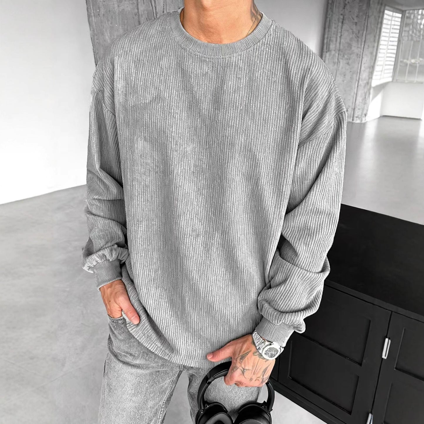 Casual Trends Round Neck Long Sleeve Sweater