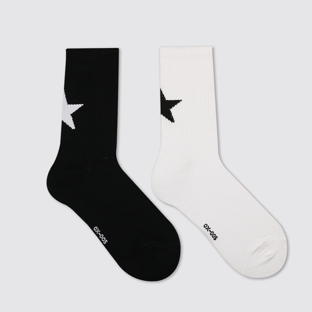 Simple Personality Street Sport Calf-length tights