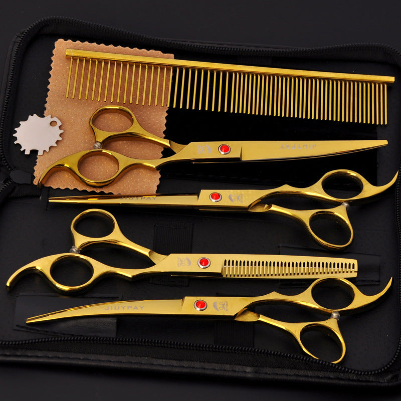 7.0 Inch Set Pie Color Pet Scissors