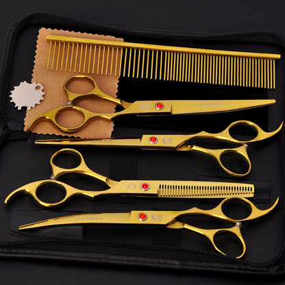 7.0 Inch Set Pie Color Pet Scissors