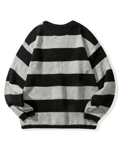 High-quality retro wool sweater, Knitwear Loose American